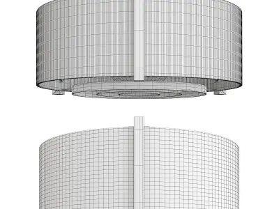 LUSSA chandelier  Low-poly 3D model