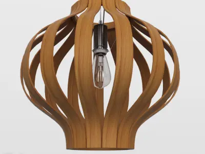 Bentwood Onion Pendant by West Elm  3D model