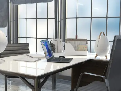  Sci-Fi Meeting Room White 