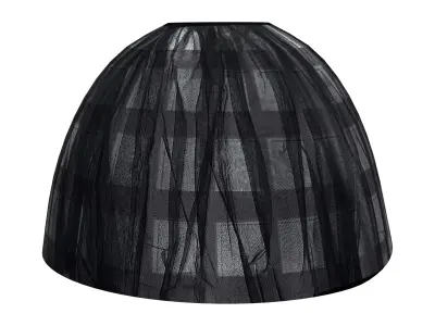 Wide Bottom Mini Puffy Skirt Low-poly 3D model