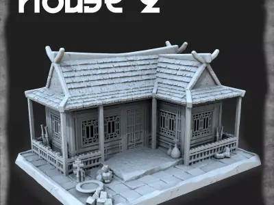 Japanese house 3D print model