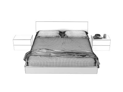 Siamo 01 Bed Set 3D model