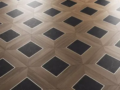 Aurum Mosaico Parquet By Heatwood 3D model