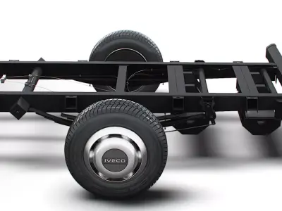 Iveco Daily Double Cab L4 Chassis 2026 3D model