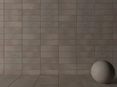 Concrete wall tiles Suite Taupe 20x60 Set 4 Texture