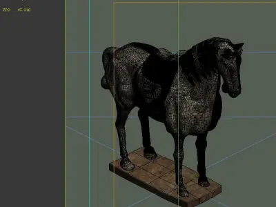 Game Model - Terracotta Warriors and Horses 02 3D model