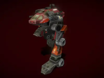 V5 Robot GB Low-poly 3D model