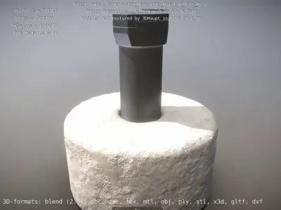 Groundwater Measure Pipe High-Poly Version 2 3D model