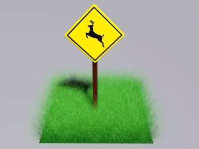 stag plate Free 3D model