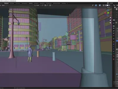 Retro City  3D model