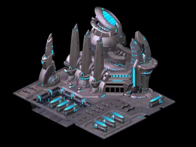 Space - City State - Dock 05 3D model