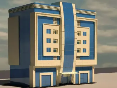 modern building  3D model