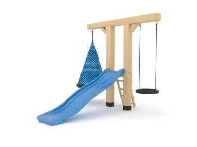Playground swing set for children 3D model