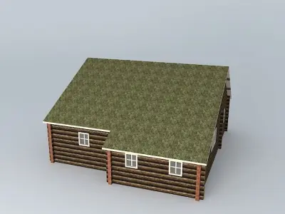 Log house Free 3D model