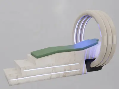 bed sci-fi Low-poly 3D model