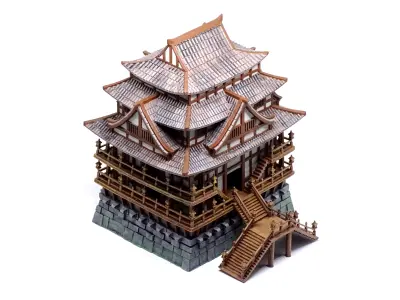 The East Asian Castle - Age of Empires 2 3D print model