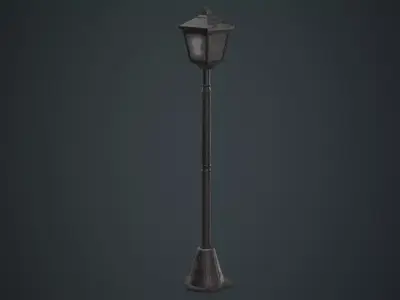 Street Light 1B Low-poly 3D model