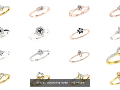 143 Light weight ring model  3D Model Pack