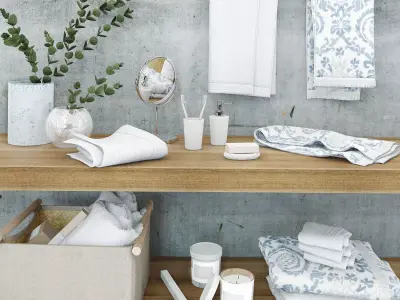 Bathroom accessories ZARA HOME 3D model