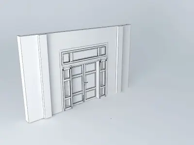 Main Door 2 panels 3D model