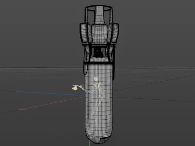 Sci-Fi Human Capsule Cyberpunk Laboratory  3D model