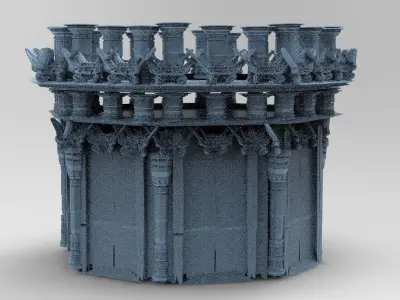Celtic Tower 3 3D model