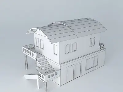 Exterior house Free 3D model