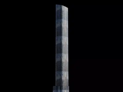 50 West Street - NYC Low-poly 3D model
