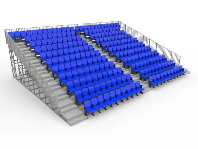 Collection Bleachers 4 3D Model Pack