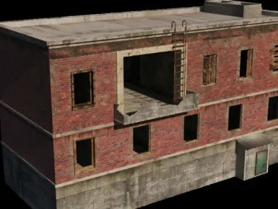 Old style warehouse 3D model
