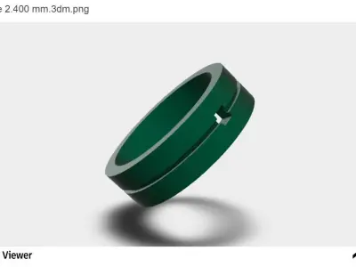 Men Ring with an Asscher Cut Center Stone 3D print model