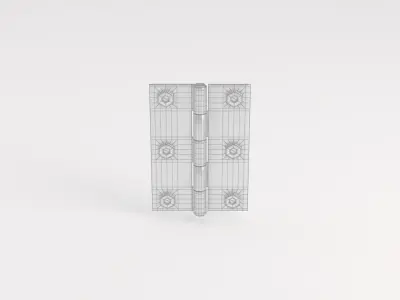 HINGES---Chrome door hinge Free 3D model