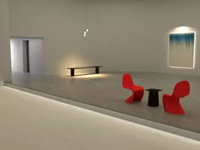 THE BIG Gallery and CAFE 3D model