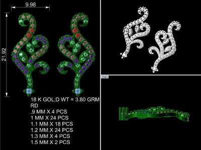 EARRING 3D print model