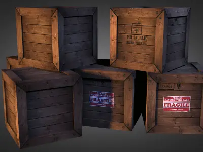 Urban Street Props Vol 1 Low-poly 3D model