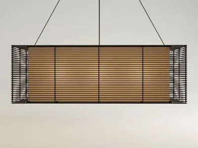 KAI Rectangular Hanging Lamp 3D model