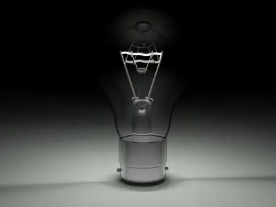 Light bulb 3D model 10