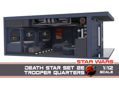 Set 2e - Trooper quarters 1-12 Scale Blackseries 3D print model