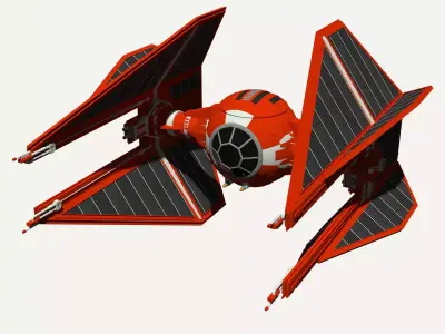 Royal Guard TIE Interceptor 3D model