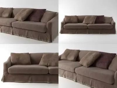 Fayence sofa 02 3D model
