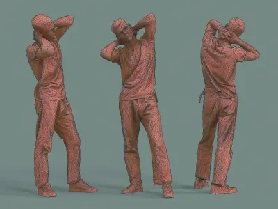 Bored Guy 3D model