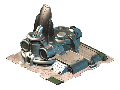 Different dimension - building - energy storage field 01 3D model
