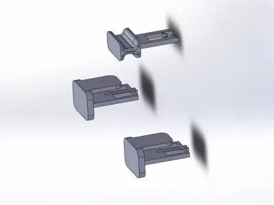 Eos p385 door clips Free 3D model