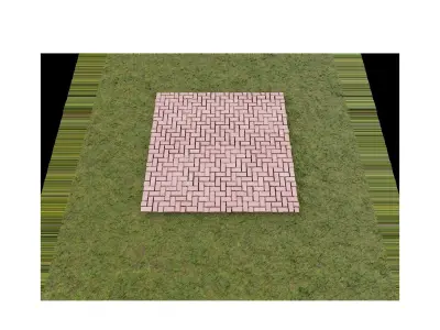 Brick Paver Texture Seamless 3D model