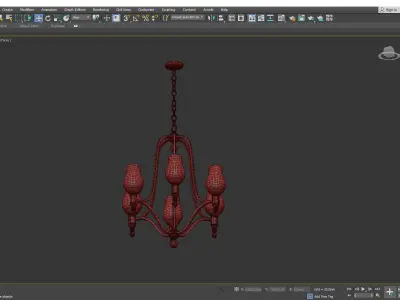MIRABELLE CHANDELIER Low-poly 3D model