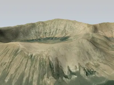 Caldera Blanca 3D model Low-poly 3D model