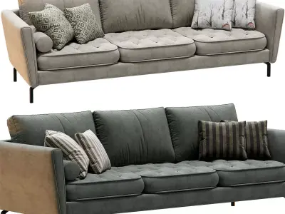 BoConcept Osaka 3 Seats Sofa 3D model