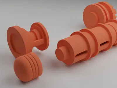 Dune Hunter Seeker syringe for 3D printing 3D print model