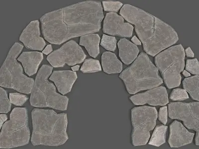 Environment Stone Pack Low-poly 3D model