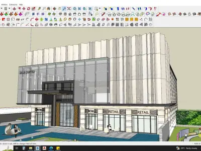 office building 3d model sketchup 3D model